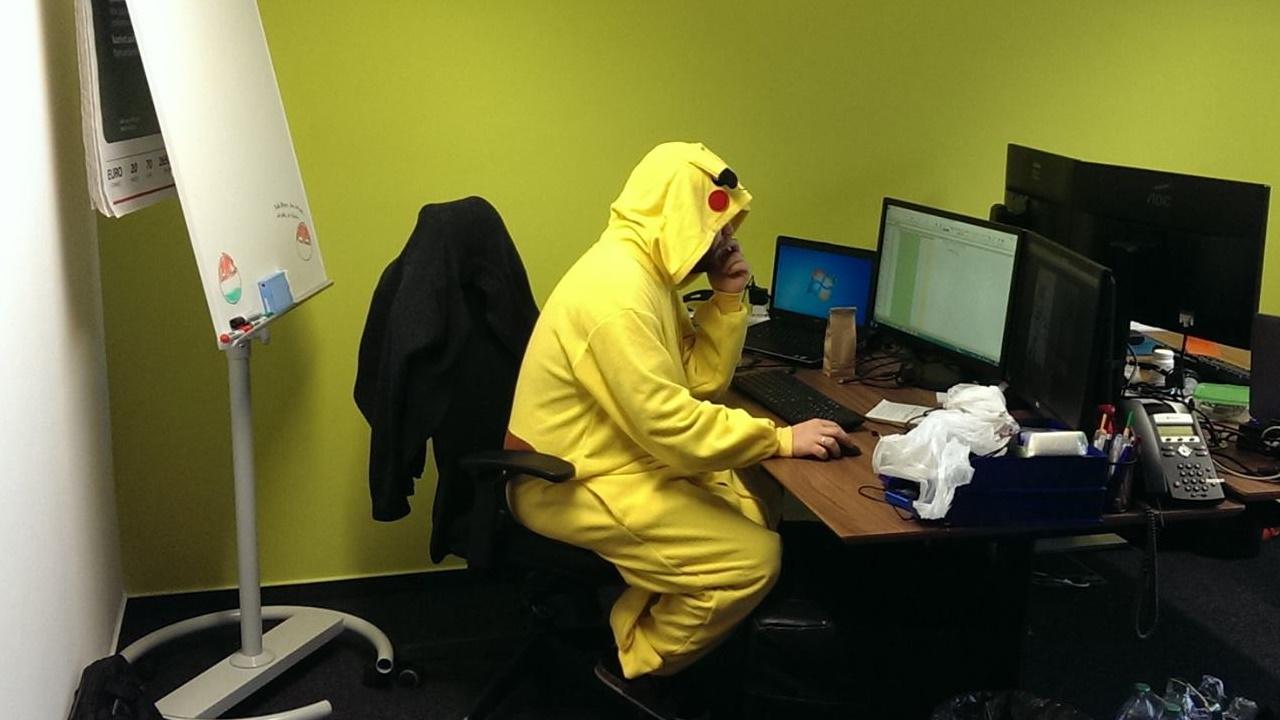 pikachu at work