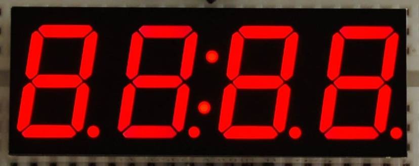 7 segment display clock